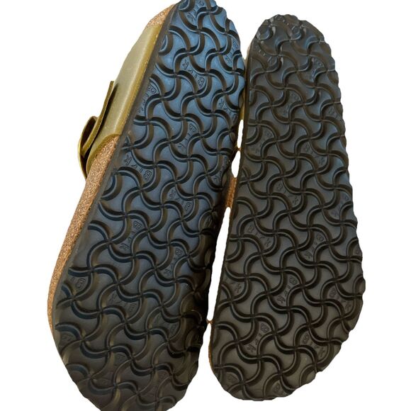 Birkenstock 41 Regular Fit Box Gizeh Big Buckle Olive/Green Women Sz 10 M 8 - Picture 5 of 6